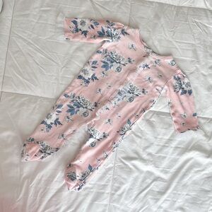 pink baby onesie, vintage style